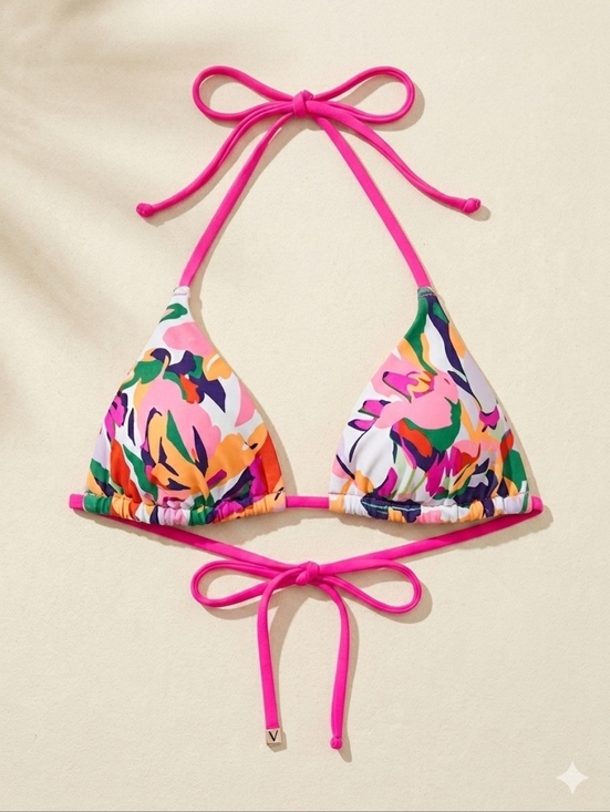 @heidizme Other - Triangle Bikini Top in Bold Babe Print